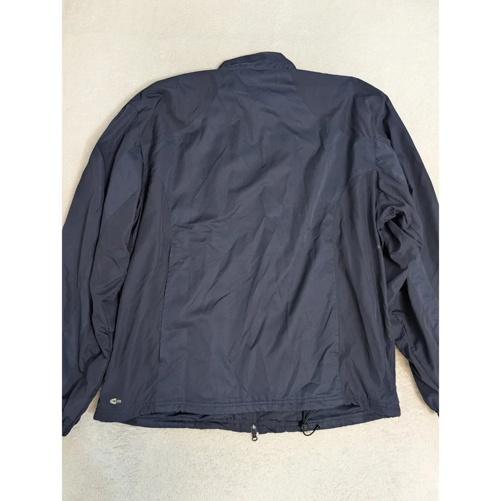 Adidas New York Yankees Windbreaker Jacket Mens XL Blue Track Vintage 90s Full Z